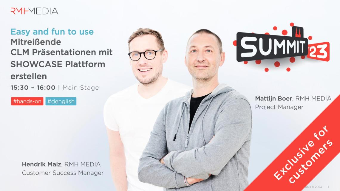 RMH MEDIA SUMMIT 23 - CLM Presentations with SHOWCASE Platform