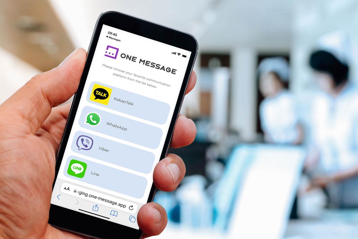 ONE MESSAGE smartphone communication platform
